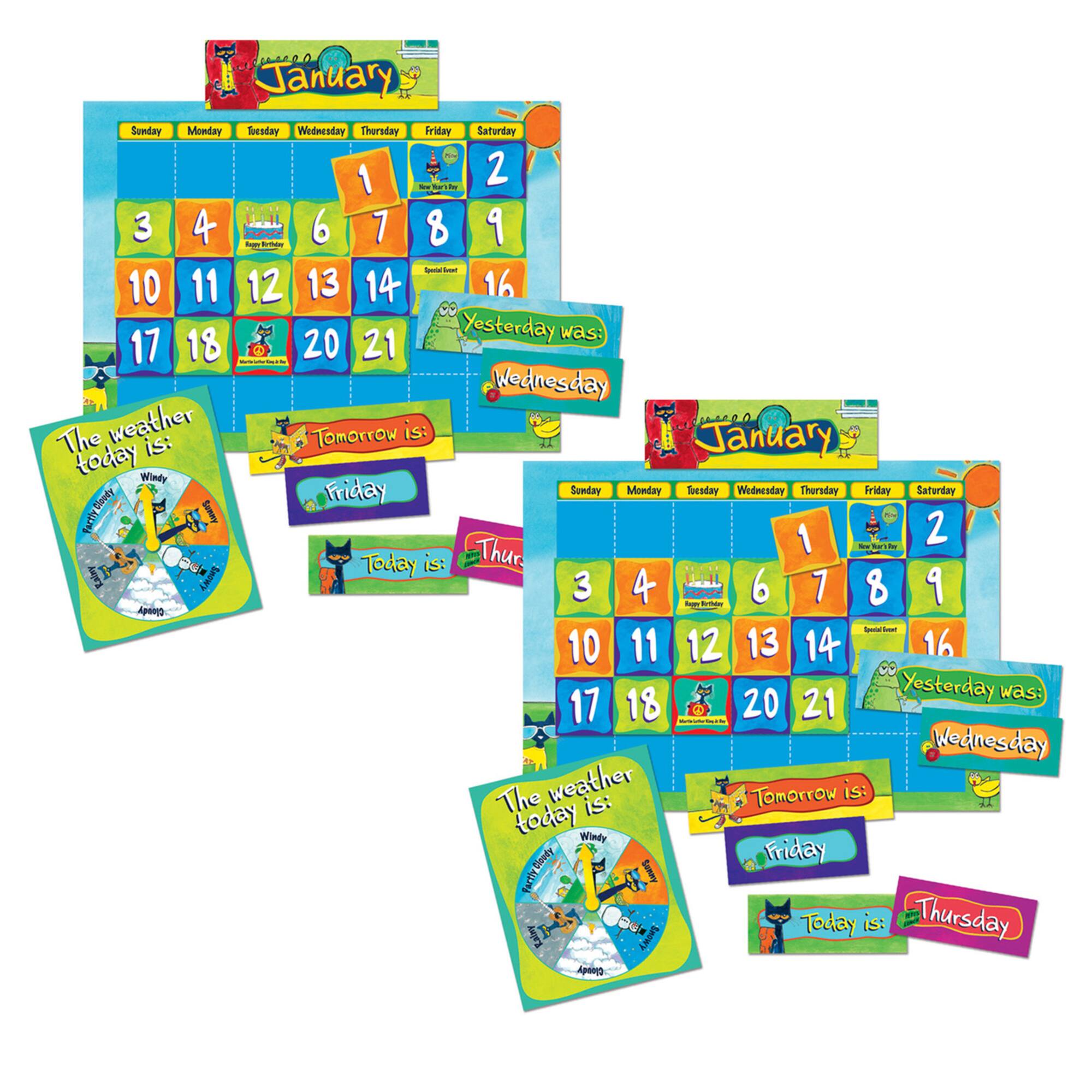 Edupress Pete The Cat Calendar Kit, 2 Kits